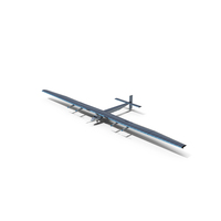 Solar Cargo Airplane Blue PNG & PSD Images