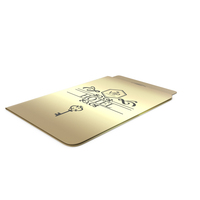 Guest Room Hotel Keycard Gold PNG & PSD Images