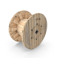 Wooden Cable Reel Empty PNG & PSD Images