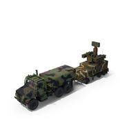 Truck With Trailer Air Defense Missile Complex PNG & PSD Images