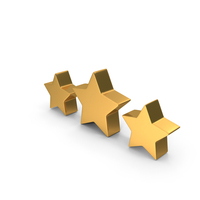 Three Star Rating Review Icon PNG & PSD Images