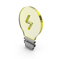 Bulb Power Thunder Icon PNG & PSD Images