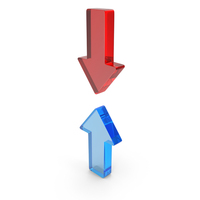 Two Directional Arrows Opposite Up Down PNG & PSD Images