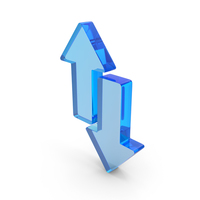 Up Down Opposite Directional Arrows PNG & PSD Images