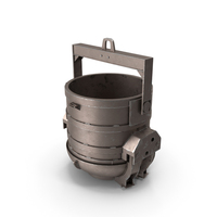 Industrial Steel Charging Bucket PNG & PSD Images