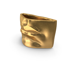 Michelangelo David Lips Decor Gold PNG & PSD Images