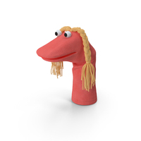 Sock Puppet With Googly Eyes Girl Pink PNG & PSD Images