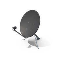 Satellite Dish For Floor Black PNG & PSD Images