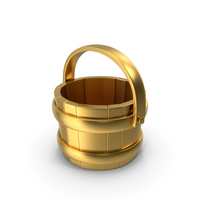Bucket Gold PNG & PSD Images