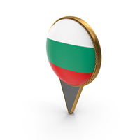 Flag Of Bulgaria Dual Side Location Pin PNG & PSD Images