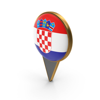Flag Of Croatia Dual Side Locate PNG & PSD Images