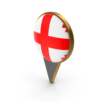 Flag Of Georgia Dual Side Location Pin PNG & PSD Images