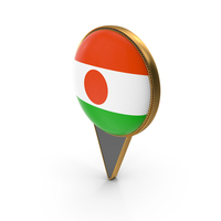 Flag Of Niger Dual Side Location Pin PNG & PSD Images