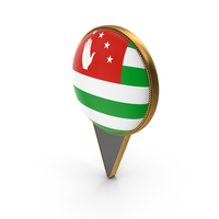 Flag Of Republic of Abkhazia Dual Side Location Pin PNG & PSD Images