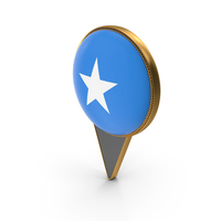 Flag Of Somalia Dual Side Location Pin PNG & PSD Images