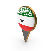 Flag Of Somaliland Dual Side Location Pin PNG & PSD Images