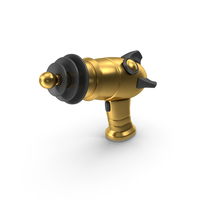 Sci-Fi Gun Gold PNG & PSD Images