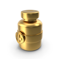 Medicine Bottle Gold PNG & PSD Images