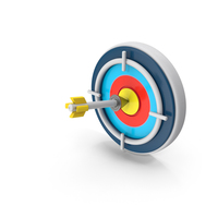 Target With Arrow White PNG & PSD Images