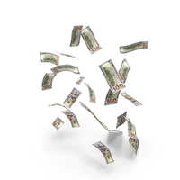 Dollar Notes Few Falling Money PNG & PSD Images