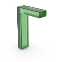 Green Plastic Ukrainian Letter Г PNG & PSD Images