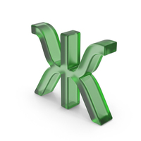 Green Plastic Ukrainian Letter Ж PNG & PSD Images