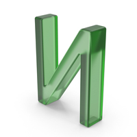 Green Plastic Ukrainian Letter И PNG & PSD Images