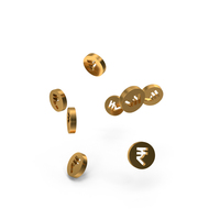 Rupee Coins Group Hovering PNG & PSD Images