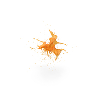 Orange Paint Splash PNG & PSD Images