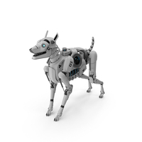Futuristic Robot Dog White PNG & PSD Images