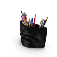 Michelangelo David Lips Pen Holder Decor Black With Pens PNG & PSD Images