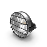 Motorcycle Headlight White With Cover Protector PNG & PSD Images
