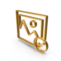 Checked Photo Frame Verified Photo Frame Icon Gold PNG & PSD Images