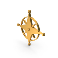 Compass Star Gold Icon PNG & PSD Images