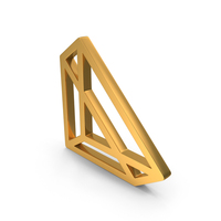 Prism Icon Gold PNG & PSD Images