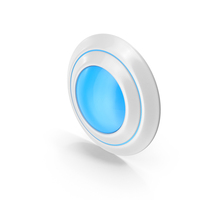 White And Blue Button PNG & PSD Images