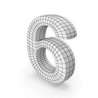 Wireframe Number 6 PNG & PSD Images