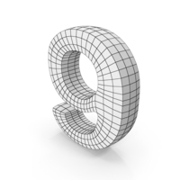 Wireframe Number 9 PNG & PSD Images