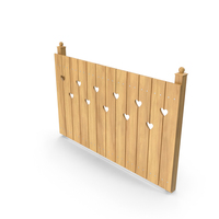 Fence With Heart Shape Cutouts PNG & PSD Images