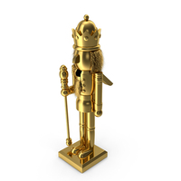 Christmas Nutcracker Gold PNG & PSD Images