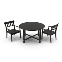 Ikea Angso Series Outdoor Round Table And Armchairs PNG & PSD Images