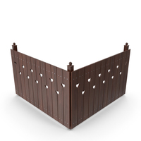 Fence With Heart Shape Cutouts PNG & PSD Images