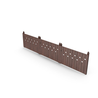 Fence With Heart Shape Cutouts PNG & PSD Images