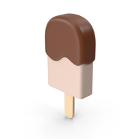 Cartoony Chocolate Ice Cream PNG & PSD Images