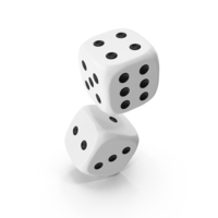 Flying Pair Dice White PNG & PSD Images