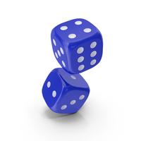 Flying Pair Dice Blue PNG & PSD Images
