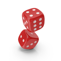 Flying Pair Dice Red PNG & PSD Images