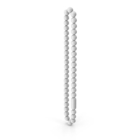 White Hanging Chainlet PNG & PSD Images