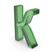 Green Plastic Ukrainian Letter К PNG & PSD Images