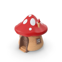 Cartoon Mushroom House PNG & PSD Images